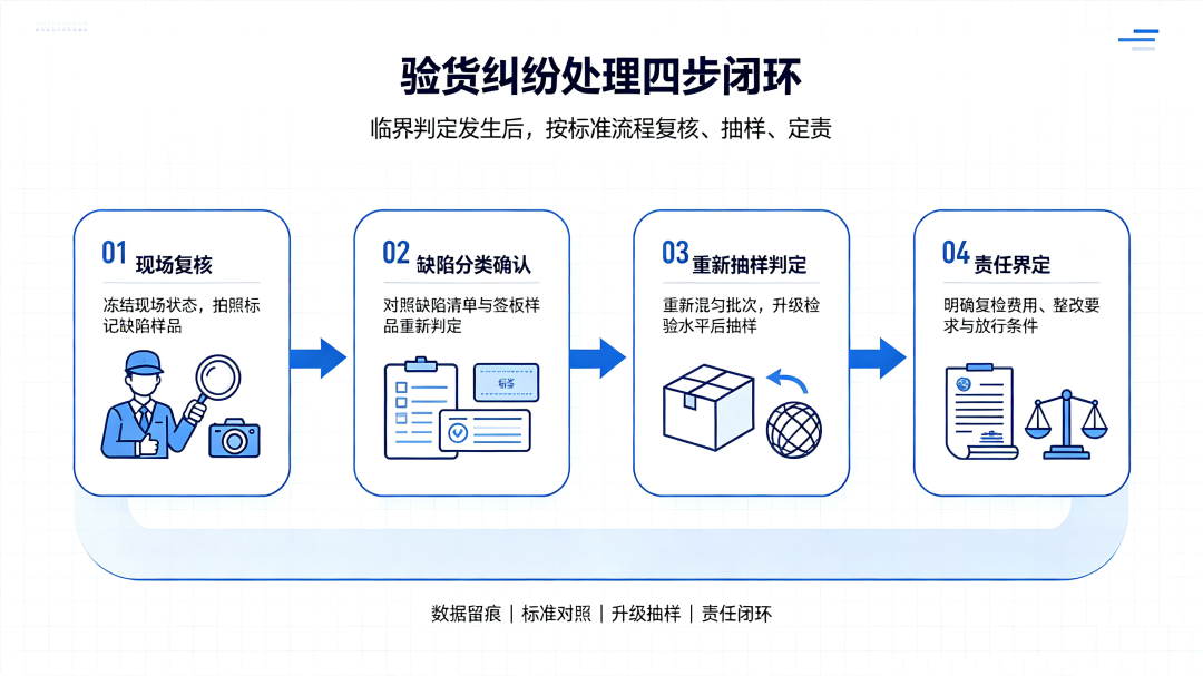 验货纠纷处理四步闭环