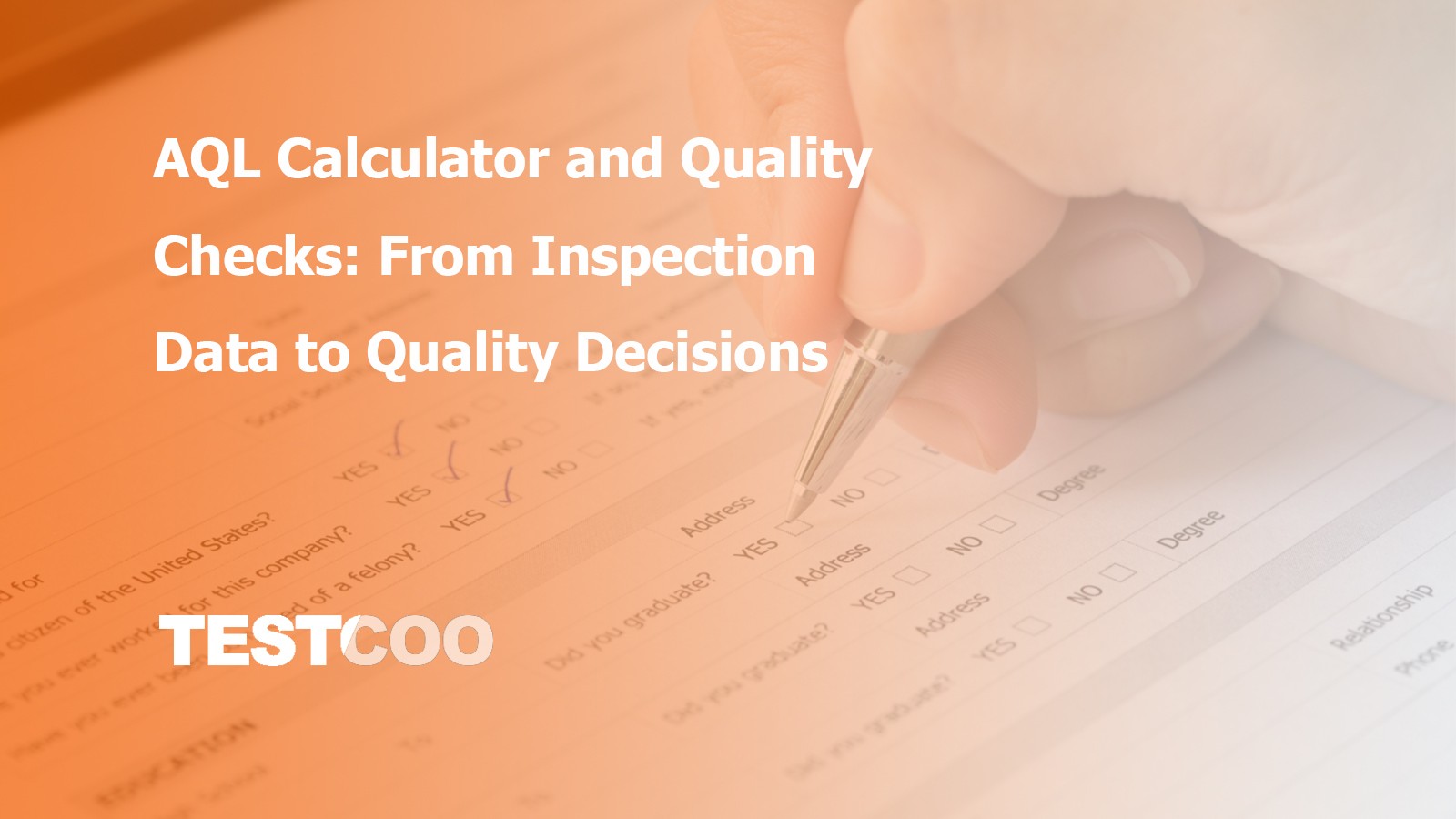 AQL Calculator and Quality Checks: From Inspection Data to Quality Decisions - Using Acceptable Quality Level tools for better quality control