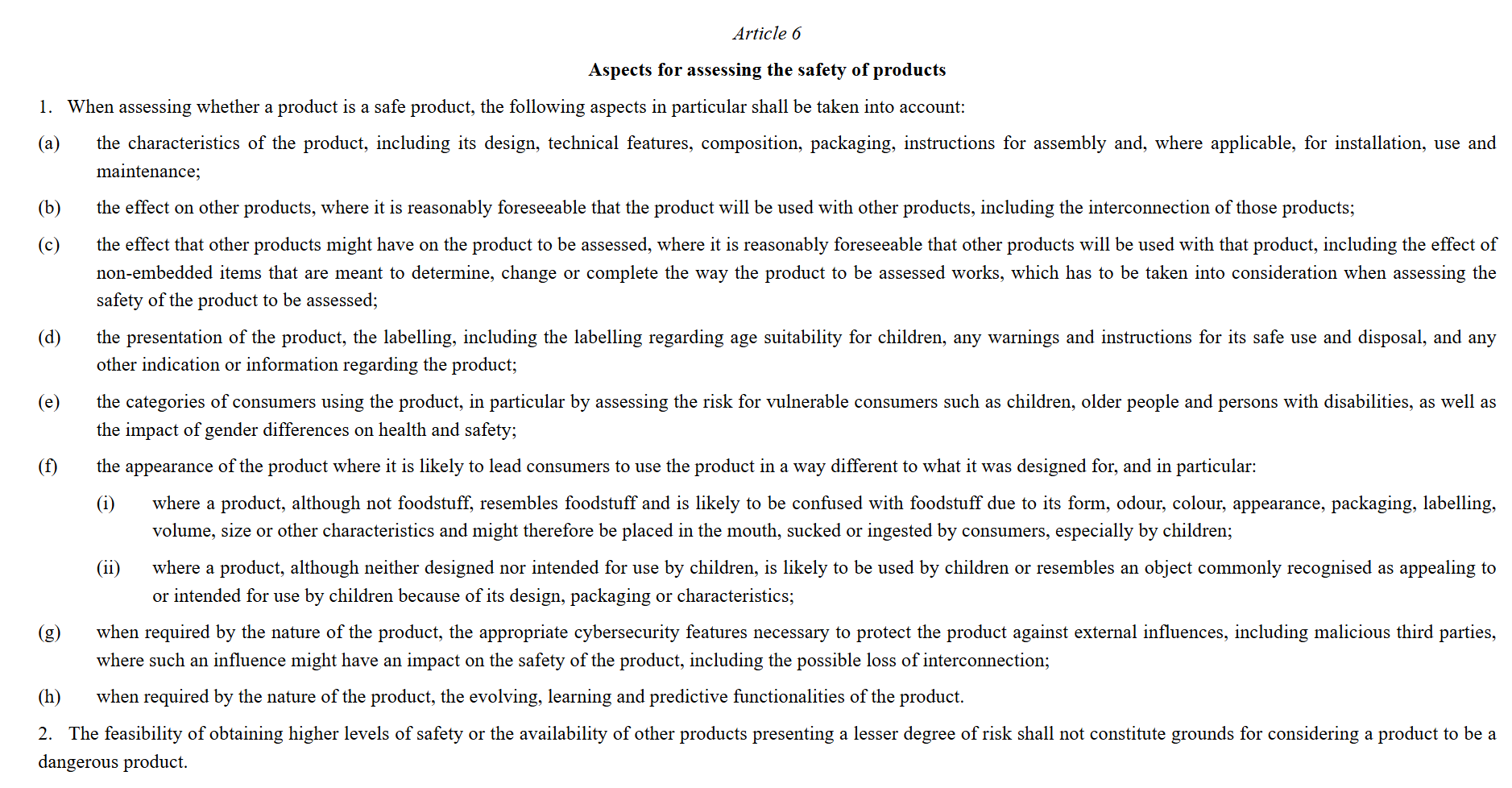 aspects-for-assessing-safety-of-products