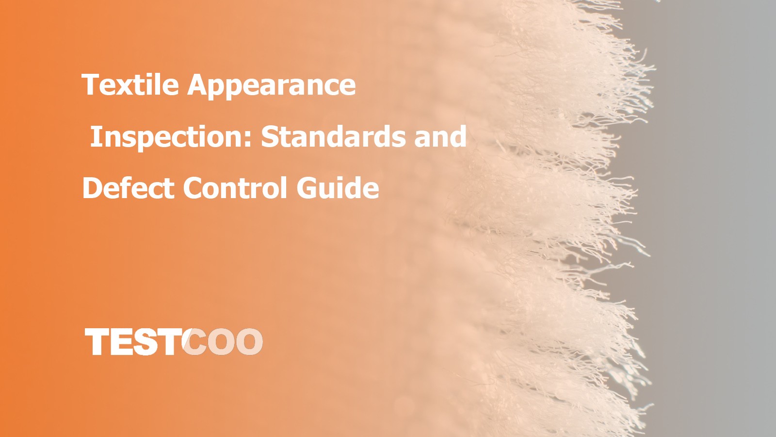 Close-up of a fabric defect marked with chalk during a quality inspection.