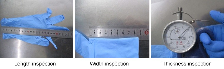 Gloves Inspection in China-size measurement